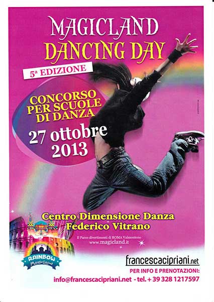 2013 - Vincitori del Premio DANCING DAYS al Parco Rainbow di Valmontone (Rm). Primi Classificati Categoria Senior